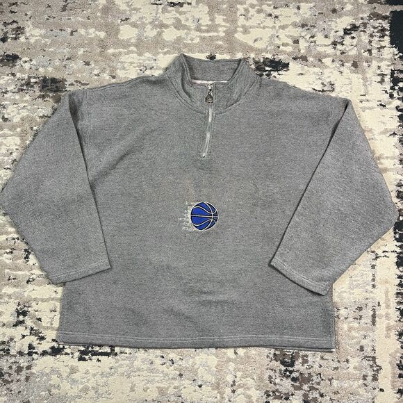 90's Orlando Magic Embroidered Pro Player NBA Pullover Sweatshirt 1/4 Zip - Picture 1 of 12